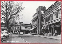 NL.- Winterswijk, MARKT. Café KRONENHUIS. Winkels ALBRECHT. SKF. HESSELINK. Uitgave Boekhandel G.J. Albrecht.. - Winterswijk