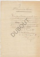 Manuscript 1837 Liège/Montzen/Plombières Autorisation De Contracter Mariage (U129) - Manuscrits