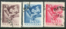 POLAND 1954 Labour Day Used.  Michel 842-44 - Gebruikt