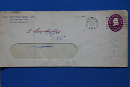 W8 ETATS UNIS  BELLE LETTRE A FENETRE 1962  NEW HAVEN   POUR PARIS  + AFFRANCH. INTERESSANT - Lettres & Documents