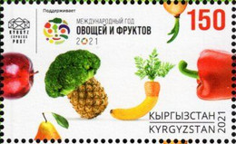 Kyrgyzstan - Express Post (KEP) - 2021 - International Year Of Fruits And Vegetables - Mint Stamp - Kyrgyzstan