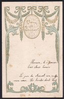 LETTRE NOUVEL AN Vers 1910.....EMBOSSÉE ..DORÉE.. DOUBLE FEUILLET...... - Collections