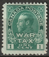 Canada 1915 Sc MR1  War Tax MH* - Sellos De Impuesto De Guerra