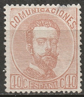 Spain 1872 Sc 185  MNG(*) Small Tear/thin At Top - Used Stamps