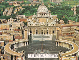 Città Del Vaticano - Piazza E Basilica Di S.pietro - 151 - Formato Grande Viaggiata Mancante Di Affrancatura – E 17 - Vatican