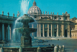 Città Del Vaticano - Piazza E Basilica Di S.pietro  -705 -  Formato Grande Viaggiata – E 17 - Vatican