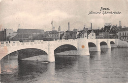 Basel Mittlere Rheinbrücke  - Tram 1906 - Altri & Non Classificati