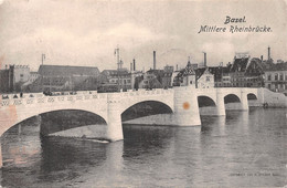 Basel Mittlere Rheinbrücke  - Tram 1906 - Other & Unclassified
