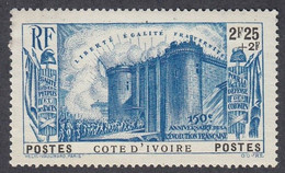 Ivory Coast, Scott #B7, Mint Hinged, French Revolution, Issued 1939 - Nuovi