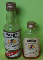 2 MIGNONNETTES - Whisky PADDY - Apéritif Alcool Liqueur - Années 80 - Pour Collection Non Buvable /17 - Miniaturflaschen