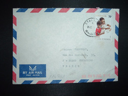 LETTRE Par Avion Pour FRANCE TP VILLAGE D'ENFANTS 70F OBL.25 08 86 CYANGUGU - Used Stamps