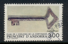 Andorra (Fr) 1987 Medieval Iron Key FU - Oblitérés