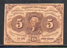 638-USA 5c 1862 Ondulé Mais Jamais Utilisé - 1862 : 1° Emission