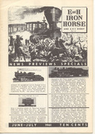 Catalogue E And H IRON HORSE 1961 June-July Digest Varney Gilbert Tenshodo - Inglese