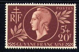 GUYANE  N° 179 * < ENTRAIDE FRANCAISE 1944 < SERIE De LONDRES - Marianne Dulac + Croix De Lorraine - 1944 Entraide Française