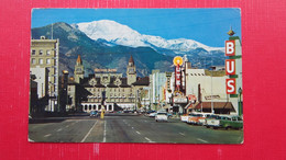 Colorado Springs.Pikes Peak Avenue In Downtown - Colorado Springs