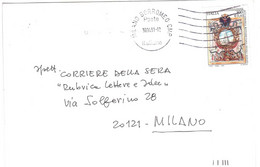 2000 £800 €0,41 FONDAZIONE ACCADEMIA ROVERETANA DEGLI AGIATI - 1991-00: Storia Postale