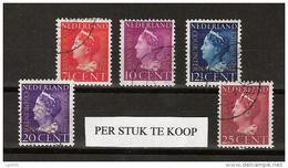 NVPH Nederland Netherlands Pays Bas Niederlande Holanda 20-24 Used Dienst Zegel Service Stamp Timbre Cour Sello Oficio - Dienstmarken