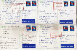 Correspondence LOT - 11 Chess Postcards 1996/97 Via Macedonia - échecs / Schach / Scacchi / Ajedrez,stamps Canada Flag - Briefe U. Dokumente