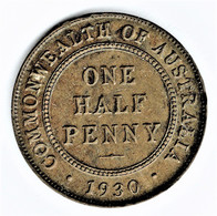 Australia 1930 Halfpenny - ½ Penny