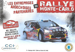 Rallye - MONTE CARLO - 80 - 2012 - Citroën DS 3 WRC - Red Bull Total - LOEB ELENA - - Betogingen