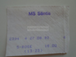 DT020.1 Switzerland Boat Ticket MS Säntis  1993 - Europa