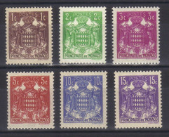Monaco 15 Eme Anniversaire Avènement Prince Louis II N° 154 N° 155 N° 156 N° 157 N° 158 N° 158A  Neuf ** - Unused Stamps