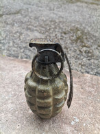 Grenade MKII Neutralisée, Authentique WW2 Secteur Vosges - Armas De Colección