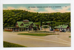 - CPA SHENANDOAH NATIONAL PARK (USA / Virginia) - LEE HIGHWAY CROSSING SKYLINE DRIVE AT PANORAMA - - Autres & Non Classés