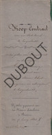 ZWIJNDRECHT/Beveren Notarisakte 1845 Verkoop Grond Borgerweert/Linkeroever(U108) - Manuscrits
