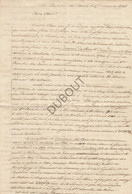 ROEULX Lettre 1848 Ecrite Aux Château Du Roeulx - Fam De Croy (U236) - Manuskripte