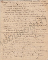WANDRE/Luik Manuscrit 1731 - Extrait Des Régistres De L'eglise De Wandre (U427) - Manuscrits