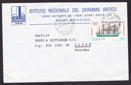 Italy: Cover To Netherlands, 1981, 1 Stamp, Sailing Ship, Vessel, Transport, Cancel Siracusa, Sicilia (traces Of Use) - Unclassified