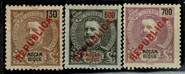Moçambique, 1917, # 196, 199, 200, MH And MNG - Mosambik