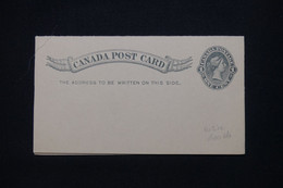 CANADA - Entier Postal + Réponse , Non Circulé - L 100942 - 1860-1899 Reinado De Victoria