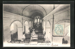 CPA Cruzy-le-Chatel, Interieur De L`Eglise - Cruzy Le Chatel