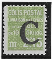France Colis Postaux N°115 - Neuf * Avec Charnière - TB - Ungebraucht