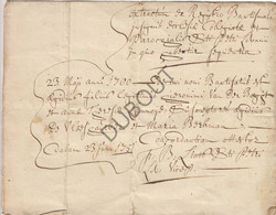 LEUVEN Extract Doopregister Sint Pieterskerk Leuven 1751 (U231) - Manuskripte