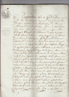 Manuscript Oudenaarde Verkoopsakte -Dhr Onraet En De Moor,herbergier ±1811(U733) - Manuskripte