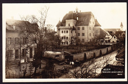 1934 Gelaufene AK Aus Aesch BL. Schloss Und Schulhaus. Minime Druckspur. - Aesch