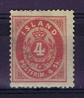 Iceland: 1873 Mi Nr 3A MH/*, Mit Falz, Avec Charnière  14*13,5 Perfo - Ongebruikt