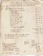 MELSBROEK 1832 - Onkosten Restauratie Boerderij Van Steenwinkel (U515 ) - Manuscritos