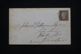 ROYAUME UNI - Enveloppe Pour Worchster En 1852, Affranchissement Victoria - L 100981 - Cartas & Documentos