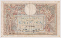 Billet 100 Francs France Merson 8-12-1938.F.V. - 100 F 1908-1939 ''Luc Olivier Merson''