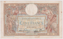 Billet 100 Francs France Merson 26-1-1939.TQ. - 100 F 1908-1939 ''Luc Olivier Merson''