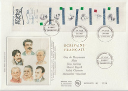 France FDC Grand Format 1993 Ecrivains Français BC2805 - 1990-1999