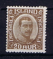 Iceland: 1921 Mi Nr 101 MH/*, Mit Falz, Avec Charnière - Ongebruikt