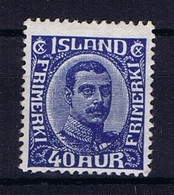 Iceland: 1921 Mi Nr 103 MH/*, Mit Falz, Avec Charnière - Unused Stamps