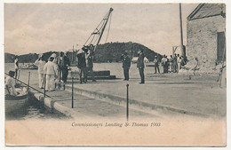 CPA - ILES VIERGES AMERICAINES - Commissioners Landing St Thomas - 1903 - Autres & Non Classés