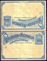 NICARAGUA - Double Yellow 3 Centavos Stationery Card - TARJETA POSTAL MINT ! - Nicaragua